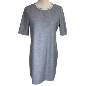 1990s "LILA ROSE" Silver Gray T-Shirt Dress Fall Fashion Vintage